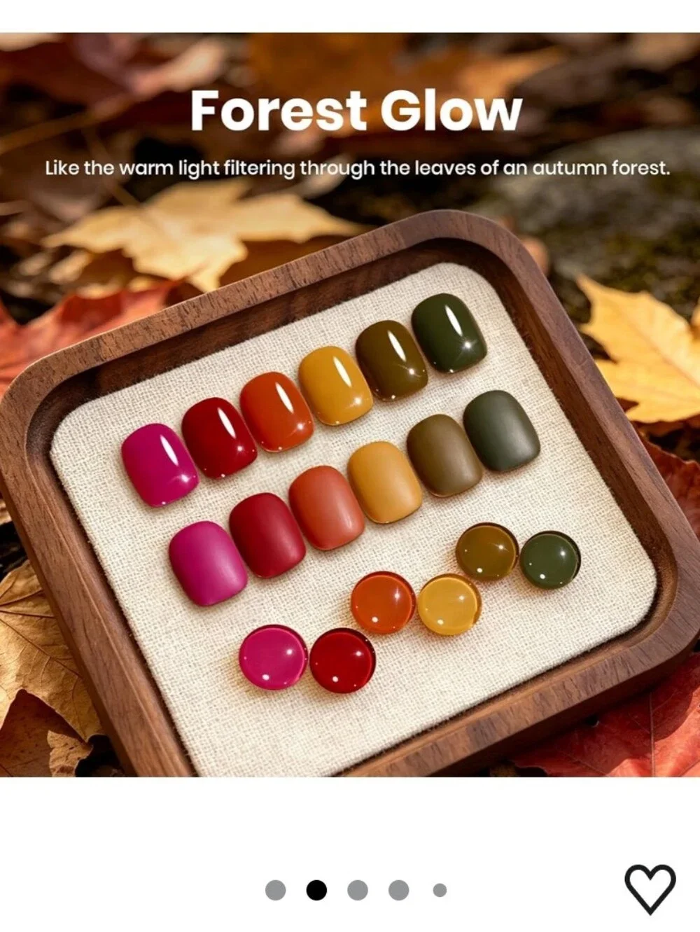 Beetles Fall Gel Polish Set - Forest Glow, 6 Colors Warm Earth Tone Gel Polish